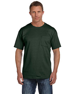 Fruit Of The Loom 3931P Men 5 Oz. 100% Heavy Cotton HD Pocket T-Shirt at GotApparel