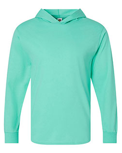 Fruit of the Loom 4930LSH Men HD Cotton™ Jersey Hooded T-Shirt at GotApparel