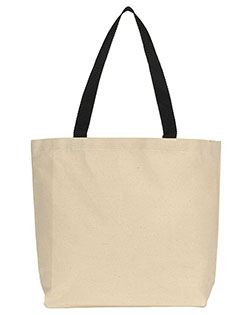 Gemline 220 Unisex Colored Handle Tote at GotApparel