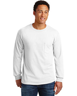 Gildan<sup>&#174;</sup> - Ultra Cotton<sup>&#174;</sup> 100% US Cotton Long Sleeve T-Shirt with Pocket.  2410 at GotApparel