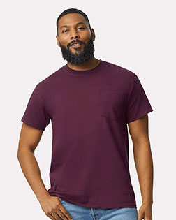 Gildan G230 Men Ultra Cotton 6 Oz. Pocket T-Shirt at GotApparel