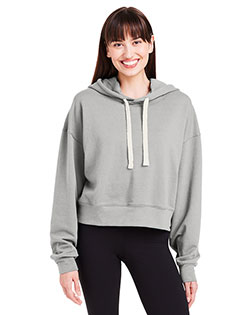 Glyder PDP1725 Ladies' Vintage Oversized Cropped Hooded Sweatshirt at GotApparel