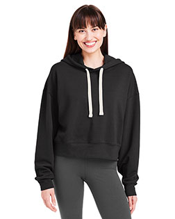 Glyder PDP1725  Ladies' Vintage Oversized Cropped Hooded Sweatshirt at GotApparel