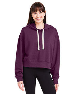 Glyder PDP1725  Ladies' Vintage Oversized Cropped Hooded Sweatshirt at GotApparel