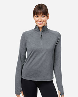 Glyder PDP8023 Women's Marbled Jersey Fairway Quarter-Zip Pullover at GotApparel