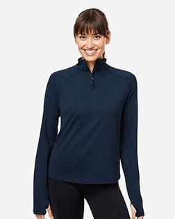 Glyder PDP8023 Women's Marbled Jersey Fairway Quarter-Zip Pullover at GotApparel