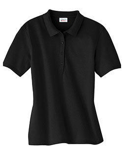 Hanes 035 Women 7 Oz. Comfort Soft Cotton Pique Polo at GotApparel