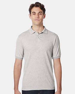 Hanes 054 Men 5.2 Oz 50/50 Ecosmart Jersey Knit Polo at GotApparel