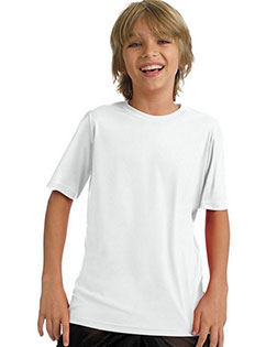 Hanes 482Y Boys 4 Oz Cool Dry Short-Sleeve Tee at GotApparel