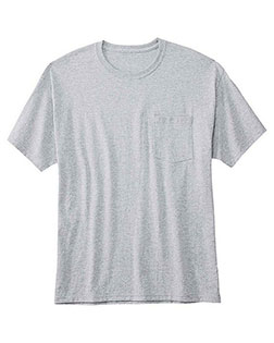 Hanes 5177 Men 50/50 Comfortblend Ecosmart Pocket T-Shirt at GotApparel