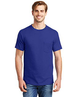 Hanes® 5190 Men's Beefy-Tee with Pocket at GotApparel