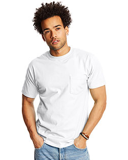 Hanes 5190P Men 6.1 Oz. Beefy-Tee With Pocket at GotApparel