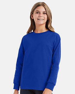 Hanes 5546 Boys 6.1 Oz. Tagless Comfort Soft Long-Sleeve T-Shirt at GotApparel