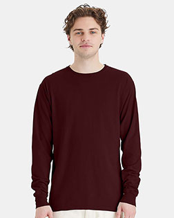 Hanes GDH200 Men Garment-Dyed Long-Sleeve T-Shirt at GotApparel