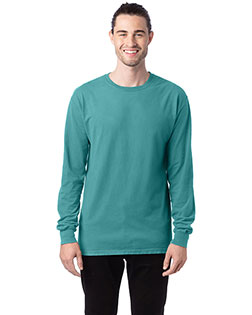 Hanes GDH200 Men Garment-Dyed Long-Sleeve T-Shirt at GotApparel