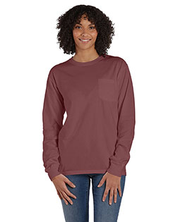 Hanes GDH250 Men Garment-Dyed Long-Sleeve T-Shirt at GotApparel