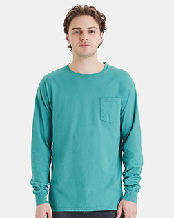 Comfortwash By Hanes GDH250 Unisex Garment-Dyed Long-Sleeve Pocket T-Shirt at GotApparel
