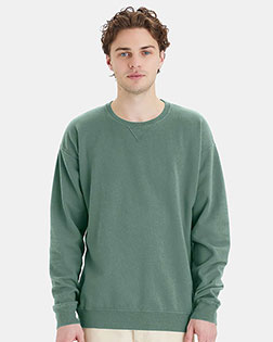 Hanes GDH400 Unisex Garment-Dyed Crewneck Sweatshirt at GotApparel