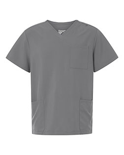 Hanes HMB002 Men's V-Neck 3 Pocket Scrub Top at GotApparel