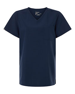 Hanes HSB000 Women's V-Neck 1 Pocket Scrub Top at GotApparel