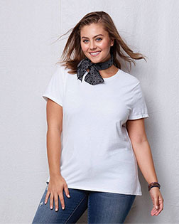 Hanes JMS20 Women Crew Short Sleeve T-Shirt at GotApparel