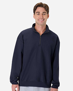 Hanes OG900 Men's Beefy® Sweats Premium Heavyweight Quarter-Zip Sweatshirt at GotApparel