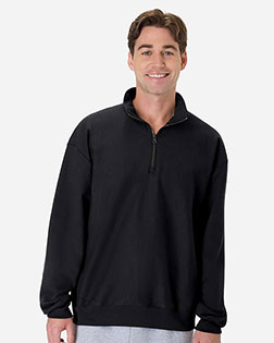 Hanes OG900 Men's Beefy® Sweats Premium Heavyweight Quarter-Zip Sweatshirt at GotApparel
