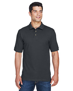 Harriton M200T Men Tall 6 Oz. Ringspun Cotton Pique Short-Sleeve Polo at GotApparel