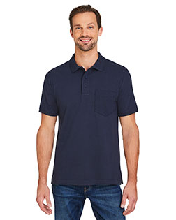 Harriton M205P  Men's Valiant Cotton Snag Protect Pocket Polo at GotApparel