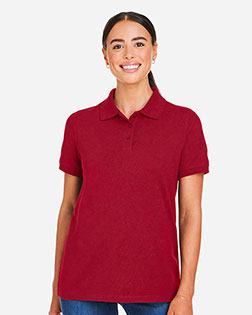 Harriton M205W Ladies' Valiant Cotton Snag Protect Polo at GotApparel