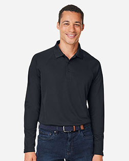 Harriton M208L Men's Charge Snag and Soil Protect Long-Sleeve Polo at GotApparel