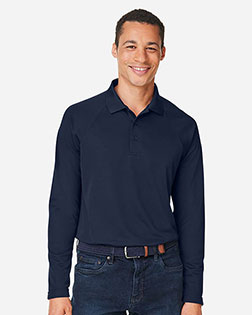 Harriton M208L Men's Charge Snag and Soil Protect Long-Sleeve Polo at GotApparel