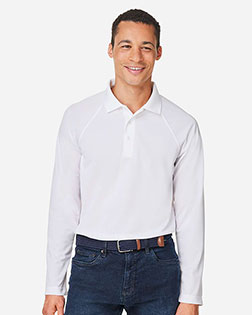 Harriton M208L Men's Charge Snag and Soil Protect Long-Sleeve Polo at GotApparel