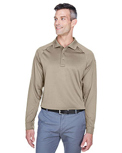 Harriton M211L Men 6.6 oz Tactical Long-Sleeve Performance Polo at GotApparel