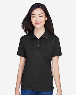 Harriton M265W Women 5.6 Oz. Easy Blend Polo at GotApparel