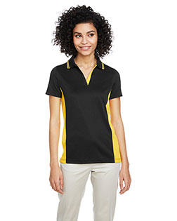 Harriton M386W Women Ladies' Flash Snag Protection Plus Il Colorblock Polo at GotApparel