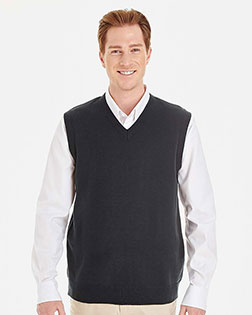 Harriton M415 Men Pilbloc V-Neck Sweater Vest at GotApparel