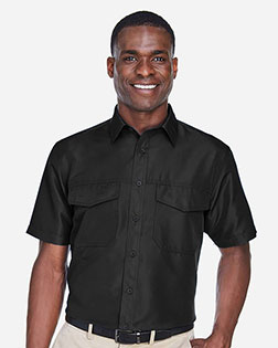 Harriton M580 Men Key West Short-Sleeve Performance Staff Shirt at GotApparel