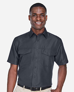 Harriton M580 Men Key West Short-Sleeve Performance Staff Shirt at GotApparel