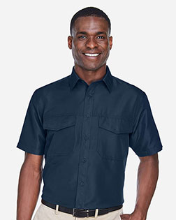Harriton M580 Men Key West Short-Sleeve Performance Staff Shirt at GotApparel