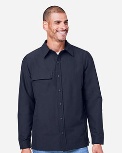 Harriton M72 Unisex Flex Twill Overshirt at GotApparel