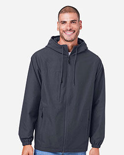 Harriton M73 Unisex Flex Twill Hooded Jacket at GotApparel