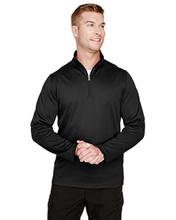 Harriton M748 Men 6.6 oz Advantage Snag Protection Plus Quarter-Zip at GotApparel