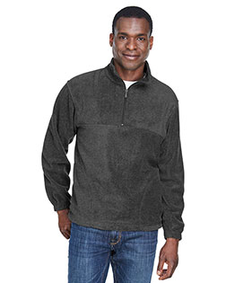 Harriton M980 Men 8 Oz. Quarter-Zip Fleece Pullover at GotApparel