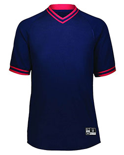 Holloway 221221 Boys Youth Retro V-Neck Baseball Jersey at GotApparel