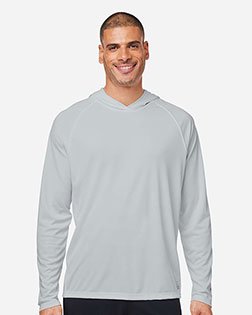 HUK H12L010 Men's LoPro Pursuit Long Sleeve Hooded T-Shirt at GotApparel