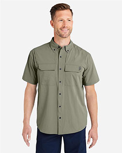 HUK H150183 Men's Creekbed Short Sleeve Shirt at GotApparel