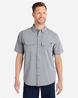 HUK H150183 Men's Creekbed Short Sleeve Shirt at GotApparel