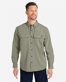 HUK H150184 Men's Creekbed Pocket Fishing Shirt at GotApparel