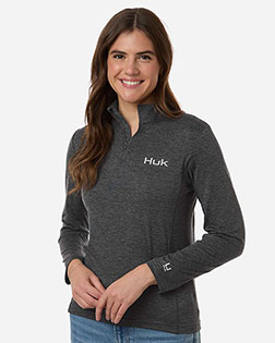 HUK H6130024 Women's Coldfront+ Quarter-Zip Pullover at GotApparel